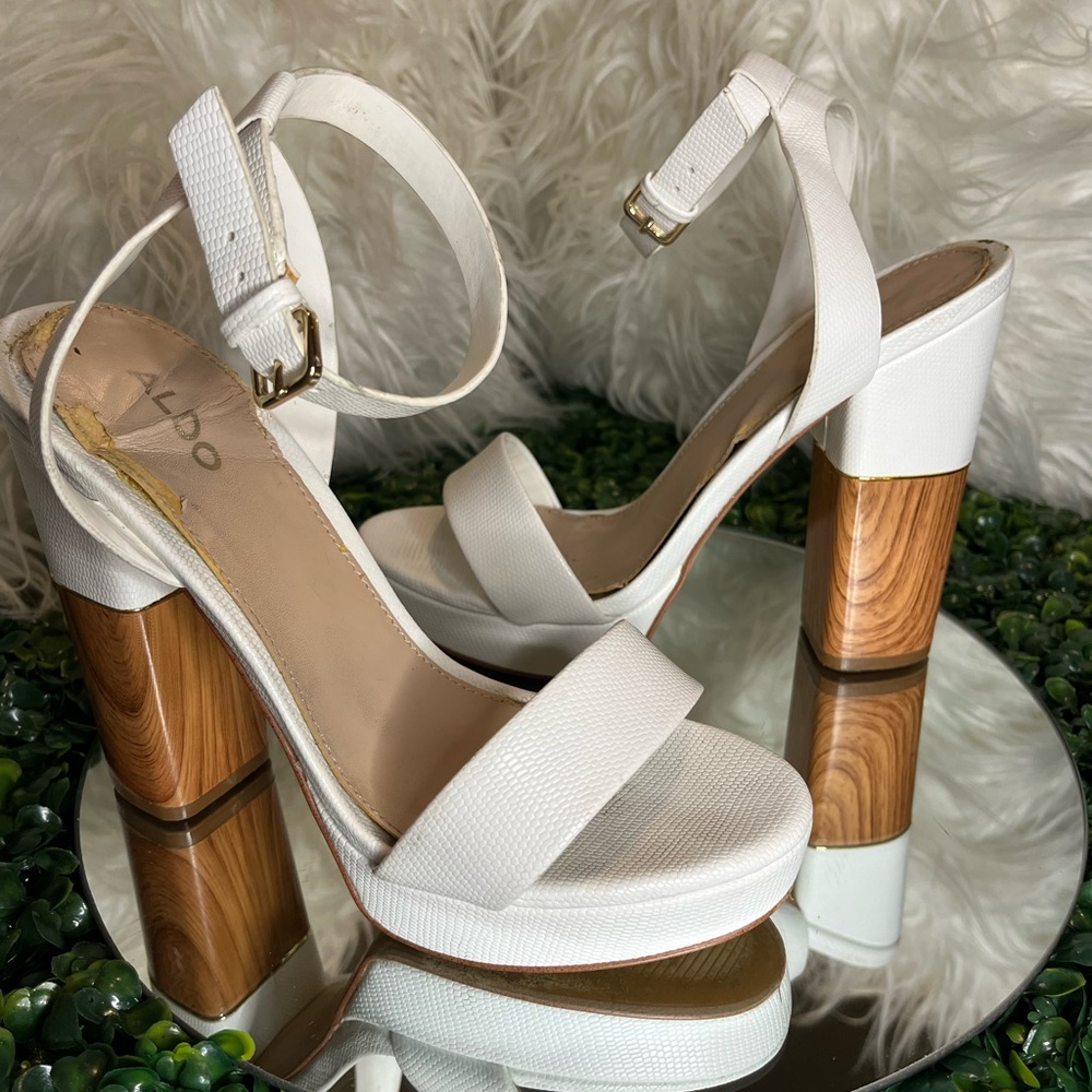 Aldo White Women's Heeled Sandals